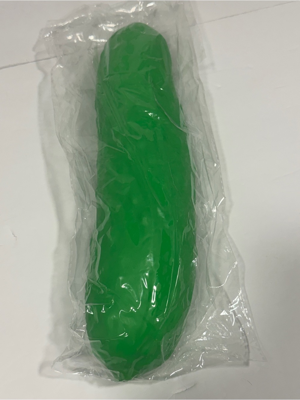 Jumbo pickle squishy.